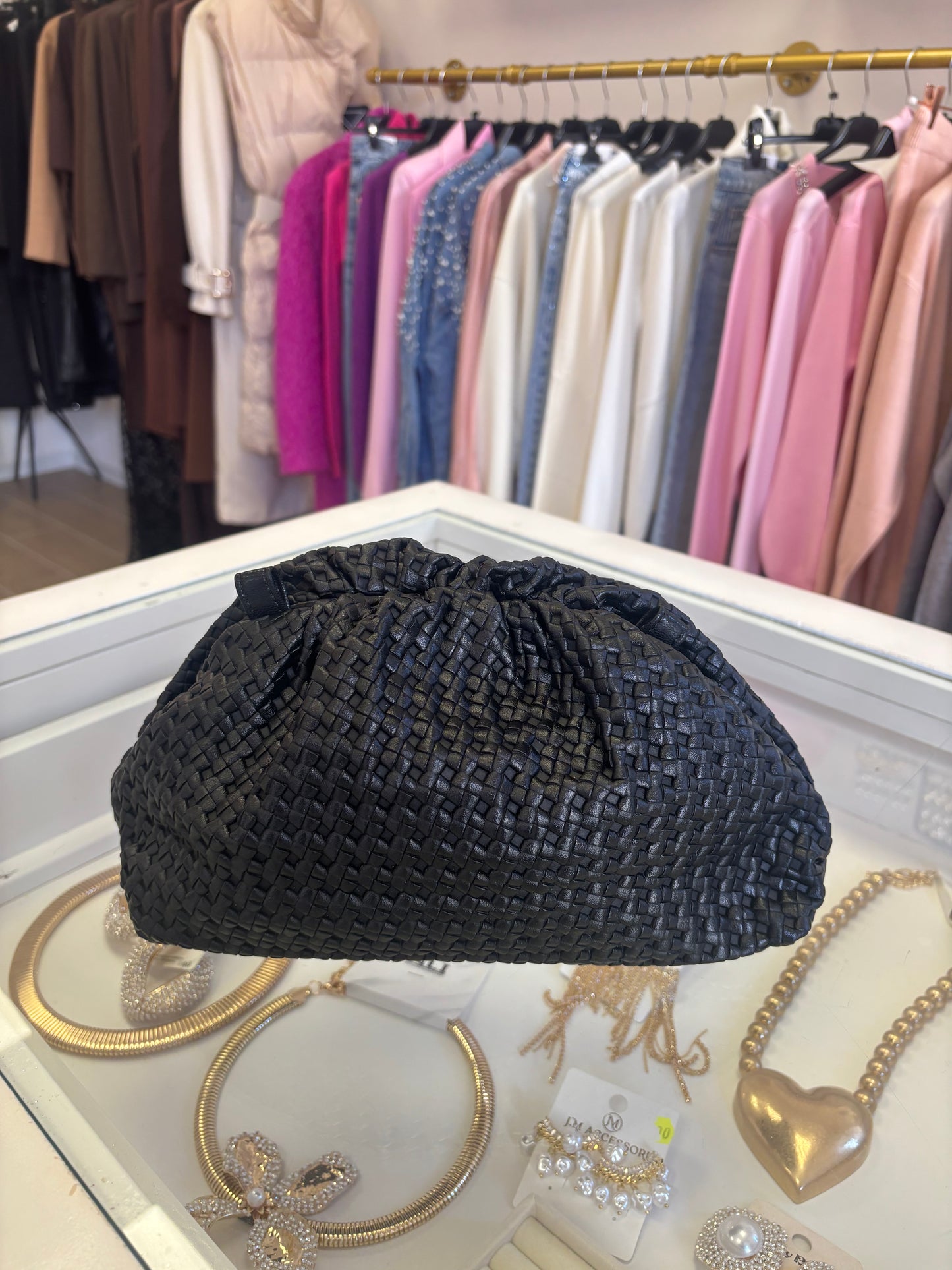 Pochette clutch nera